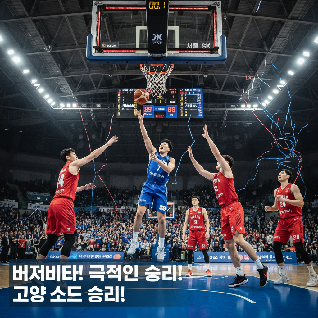 '고양 소노 대 서울 SK' 경악할 반전! - 상세