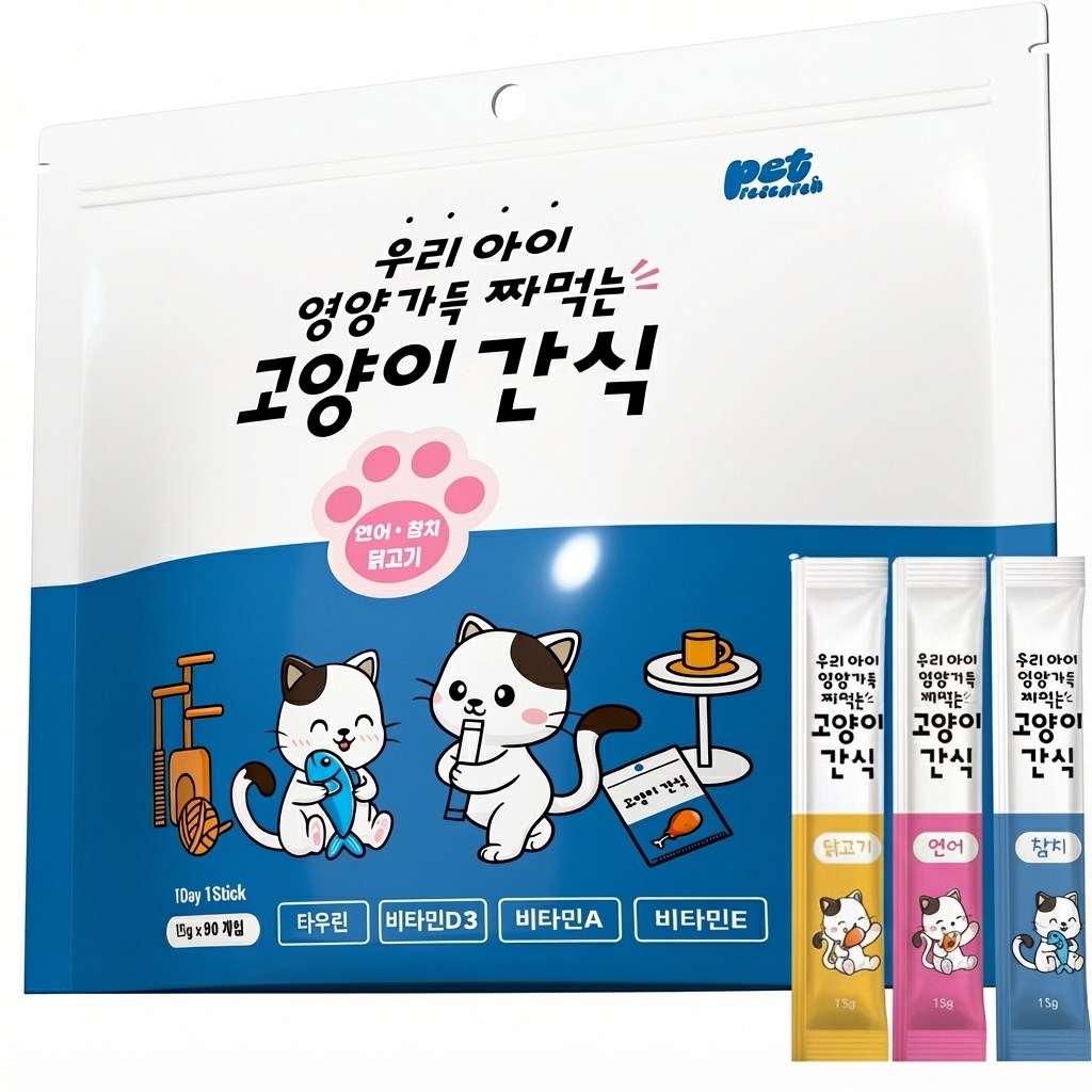 펫리서치 짜먹는 고양이 간식 츄 12,690원 꿀딜
