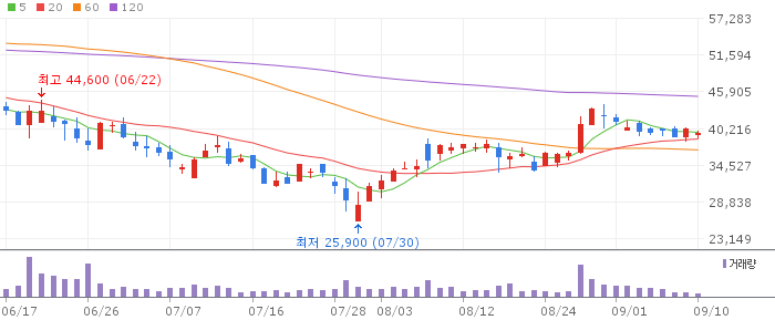 천보 일봉 차트