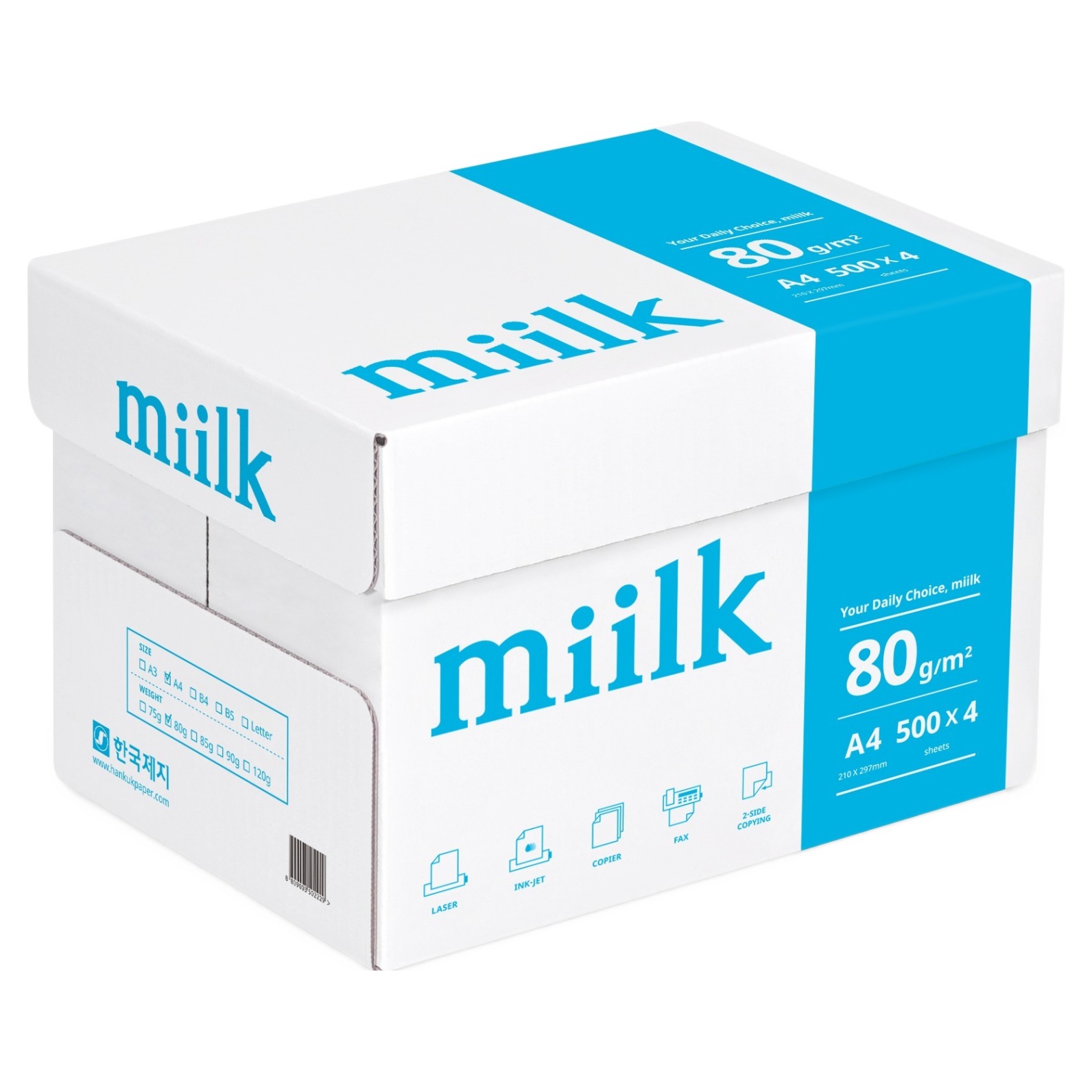 miilk 용지 80g 1박스 16,200원 꿀딜